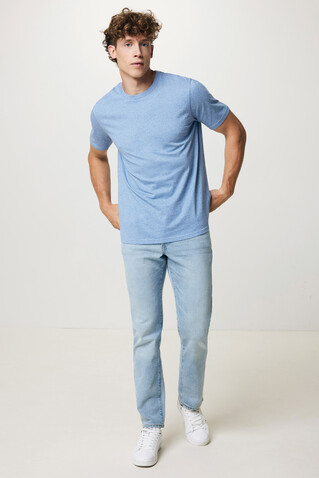 IQONIQ Sierra Lightweight T-Shirt aus recycelter Baumwolle light heather blue bedrucken, Art.-Nr. T9104.042.XXXL IQONIQ Sierra Lightweight T-Shirt aus recycelter Baumwolle light heather blue bedrucken, Art.-Nr. T9104.042.XXXL