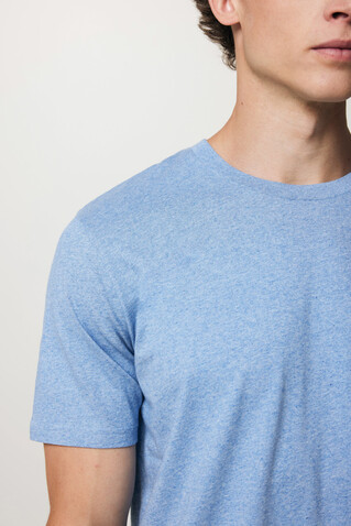 IQONIQ Sierra Lightweight T-Shirt aus recycelter Baumwolle light heather blue bedrucken, Art.-Nr. T9104.042.XXXL IQONIQ Sierra Lightweight T-Shirt aus recycelter Baumwolle light heather blue bedrucken, Art.-Nr. T9104.042.XXXL