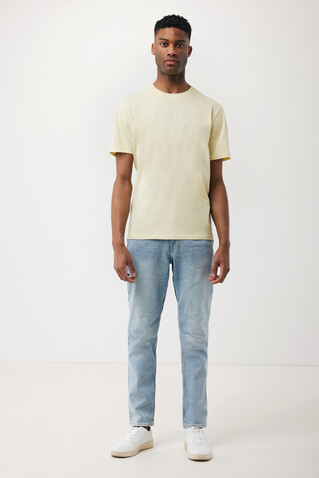 IQONIQ Sierra Lightweight T-Shirt aus recycelter Baumwolle cream yellow bedrucken, Art.-Nr. T9104.036.XXS