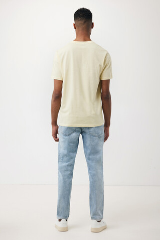 IQONIQ Sierra Lightweight T-Shirt aus recycelter Baumwolle cream yellow bedrucken, Art.-Nr. T9104.036.XXS