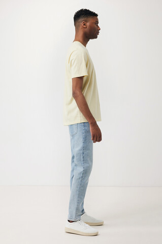 IQONIQ Sierra Lightweight T-Shirt aus recycelter Baumwolle cream yellow bedrucken, Art.-Nr. T9104.036.XXS