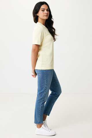 IQONIQ Sierra Lightweight T-Shirt aus recycelter Baumwolle cream yellow bedrucken, Art.-Nr. T9104.036.XXS