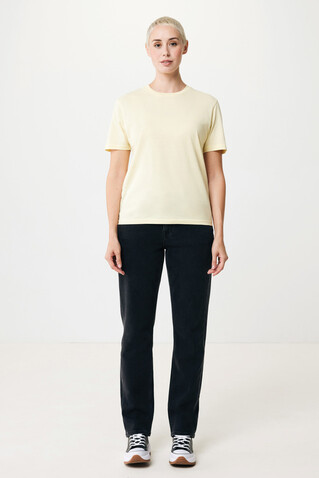 IQONIQ Sierra Lightweight T-Shirt aus recycelter Baumwolle cream yellow bedrucken, Art.-Nr. T9104.036.XXS