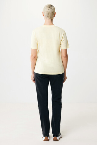 IQONIQ Sierra Lightweight T-Shirt aus recycelter Baumwolle cream yellow bedrucken, Art.-Nr. T9104.036.XXS