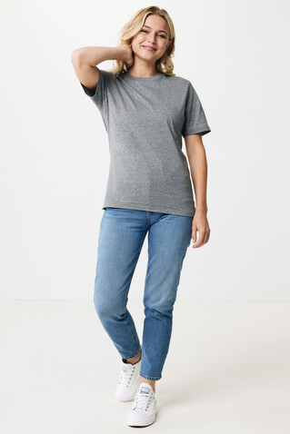 IQONIQ Sierra Lightweight T-Shirt aus recycelter Baumwolle light heather anthracite bedrucken, Art.-Nr. T9104.034.XXL