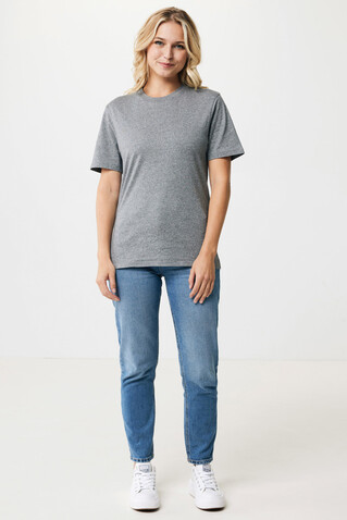 IQONIQ Sierra Lightweight T-Shirt aus recycelter Baumwolle light heather anthracite bedrucken, Art.-Nr. T9104.034.XXL