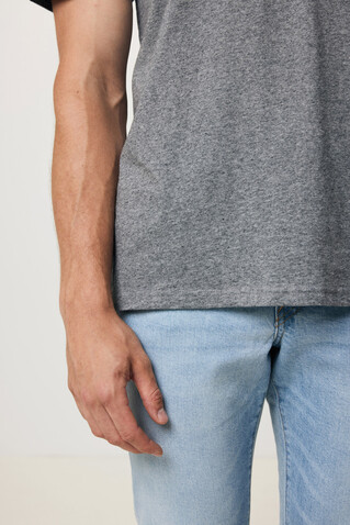 IQONIQ Sierra Lightweight T-Shirt aus recycelter Baumwolle light heather anthracite bedrucken, Art.-Nr. T9104.034.XXL