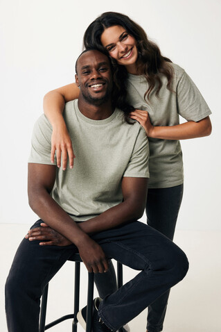 IQONIQ Sierra Lightweight T-Shirt aus recycelter Baumwolle light heather green bedrucken, Art.-Nr. T9104.033.XXXL