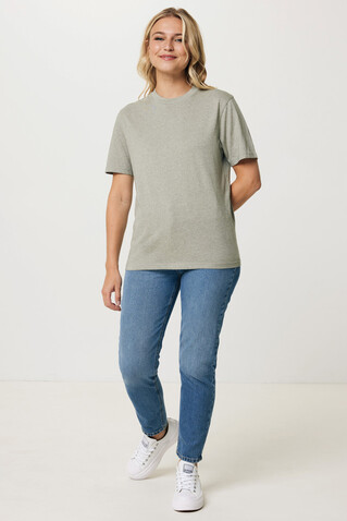 IQONIQ Sierra Lightweight T-Shirt aus recycelter Baumwolle light heather green bedrucken, Art.-Nr. T9104.033.XXXL