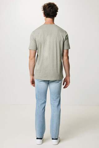 IQONIQ Sierra Lightweight T-Shirt aus recycelter Baumwolle light heather green bedrucken, Art.-Nr. T9104.033.XXXL