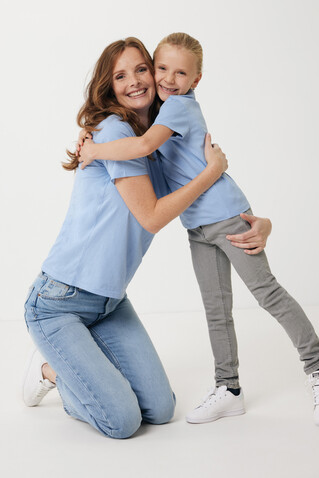 IQONIQ Sierra Lightweight T-Shirt aus recycelter Baumwolle sky blue bedrucken, Art.-Nr. T9104.022.M