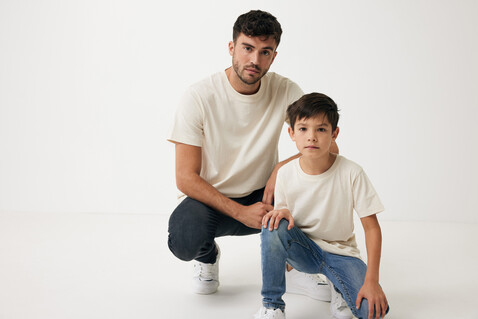 IQONIQ Sierra Lightweight T-Shirt aus recycelter Baumwolle natural raw bedrucken, Art.-Nr. T9104.018.S