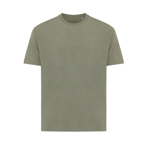 IQONIQ Teide T-Shirt aus recycelter Baumwolle heather green bedrucken, Art.-Nr. T9105.015.M