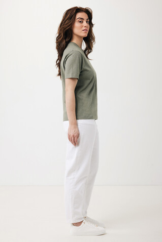 IQONIQ Teide T-Shirt aus recycelter Baumwolle heather green bedrucken, Art.-Nr. T9105.015.M