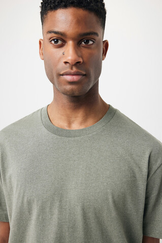 IQONIQ Teide T-Shirt aus recycelter Baumwolle heather green bedrucken, Art.-Nr. T9105.015.M