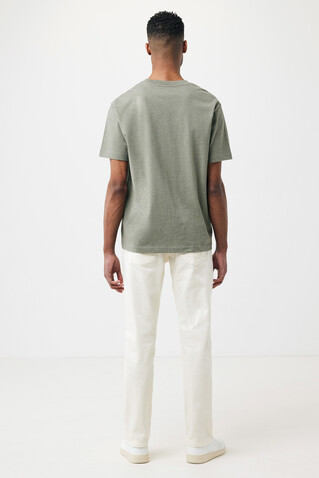 IQONIQ Teide T-Shirt aus recycelter Baumwolle heather green bedrucken, Art.-Nr. T9105.015.M