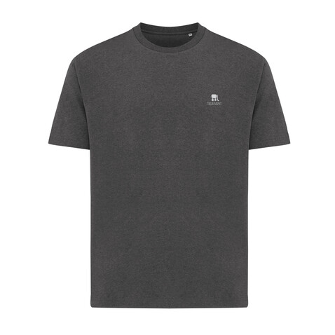 IQONIQ Teide T-Shirt aus recycelter Baumwolle heather anthracite bedrucken, Art.-Nr. T9105.014.S