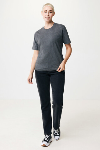 IQONIQ Teide T-Shirt aus recycelter Baumwolle heather anthracite bedrucken, Art.-Nr. T9105.014.S