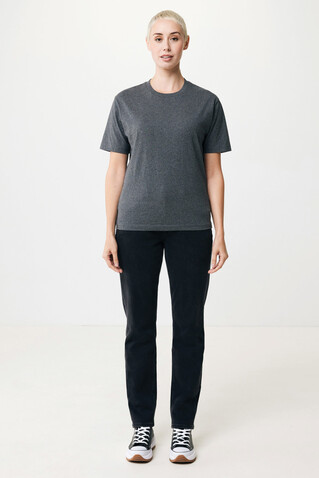 IQONIQ Teide T-Shirt aus recycelter Baumwolle heather anthracite bedrucken, Art.-Nr. T9105.014.S