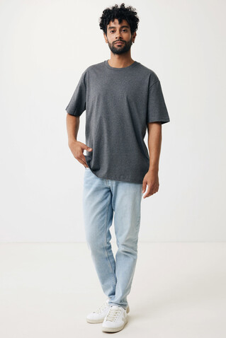 IQONIQ Teide T-Shirt aus recycelter Baumwolle heather anthracite bedrucken, Art.-Nr. T9105.014.S