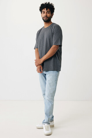 IQONIQ Teide T-Shirt aus recycelter Baumwolle heather anthracite bedrucken, Art.-Nr. T9105.014.S