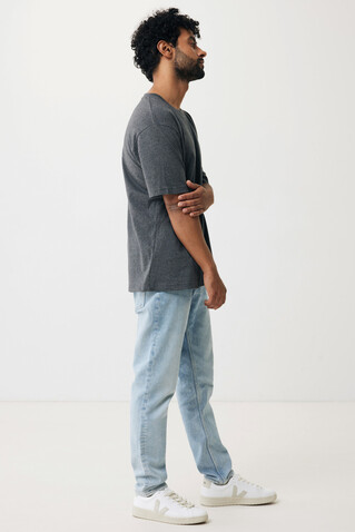 IQONIQ Teide T-Shirt aus recycelter Baumwolle heather anthracite bedrucken, Art.-Nr. T9105.014.S
