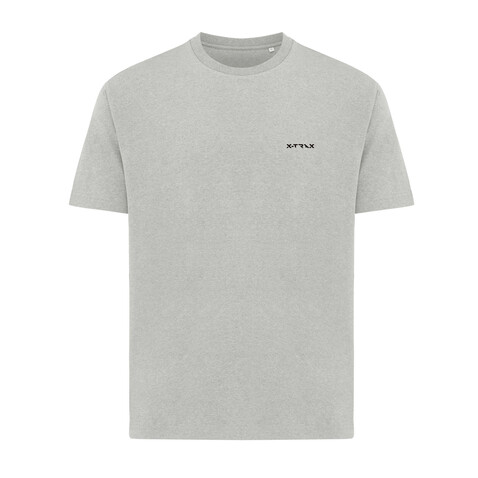 IQONIQ Teide T-Shirt aus recycelter Baumwolle heather grey bedrucken, Art.-Nr. T9105.013.4XL