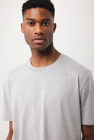 IQONIQ Teide T-Shirt aus recycelter Baumwolle heather grey bedrucken, Art.-Nr. T9105.013.4XL