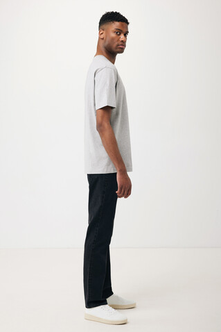 IQONIQ Teide T-Shirt aus recycelter Baumwolle heather grey bedrucken, Art.-Nr. T9105.013.4XL