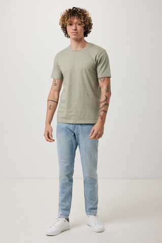 IQONIQ Brett T-Shirt aus recycelter Baumwolle light heather green bedrucken, Art.-Nr. T9107.033.S IQONIQ Brett T-Shirt aus recycelter Baumwolle light heather green bedrucken, Art.-Nr. T9107.033.S