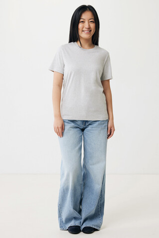 IQONIQ Brett T-Shirt aus recycelter Baumwolle light heather grey bedrucken, Art.-Nr. T9107.032.L