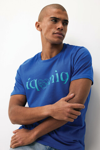 IQONIQ Brett T-Shirt aus recycelter Baumwolle Königsblau bedrucken, Art.-Nr. T9107.025.XS IQONIQ Brett T-Shirt aus recycelter Baumwolle Königsblau bedrucken, Art.-Nr. T9107.025.XS