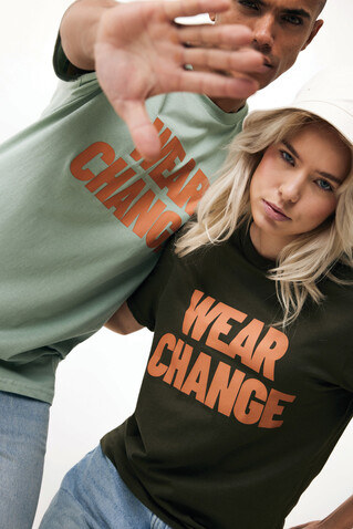 IQONIQ Brett T-Shirt aus recycelter Baumwolle Iceberg green bedrucken, Art.-Nr. T9107.023.L