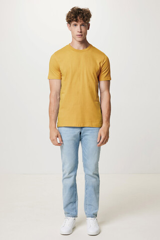 IQONIQ Brett T-Shirt aus recycelter Baumwolle ochre yellow bedrucken, Art.-Nr. T9107.021.XXL IQONIQ Brett T-Shirt aus recycelter Baumwolle ochre yellow bedrucken, Art.-Nr. T9107.021.XXL