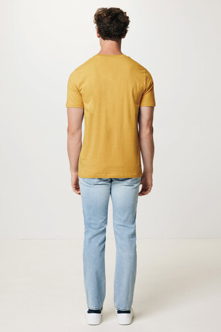 IQONIQ Brett T-Shirt aus recycelter Baumwolle ochre yellow bedrucken, Art.-Nr. T9107.021.XXL IQONIQ Brett T-Shirt aus recycelter Baumwolle ochre yellow bedrucken, Art.-Nr. T9107.021.XXL