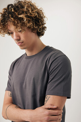 IQONIQ Brett T-Shirt aus recycelter Baumwolle anthrazit bedrucken, Art.-Nr. T9107.019.XL