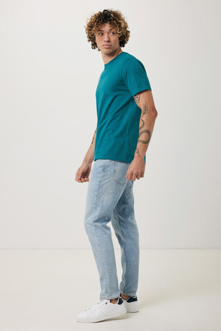 IQONIQ Brett T-Shirt aus recycelter Baumwolle verdigris bedrucken, Art.-Nr. T9107.009.M