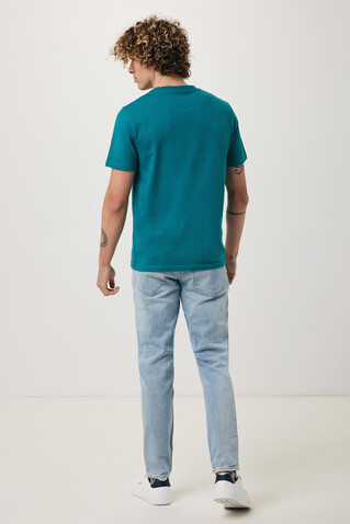 IQONIQ Brett T-Shirt aus recycelter Baumwolle verdigris bedrucken, Art.-Nr. T9107.009.M