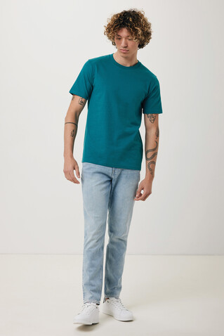 IQONIQ Brett T-Shirt aus recycelter Baumwolle verdigris bedrucken, Art.-Nr. T9107.009.M
