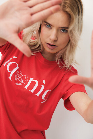 IQONIQ Brett T-Shirt aus recycelter Baumwolle luscious red bedrucken, Art.-Nr. T9107.008.M IQONIQ Brett T-Shirt aus recycelter Baumwolle luscious red bedrucken, Art.-Nr. T9107.008.M