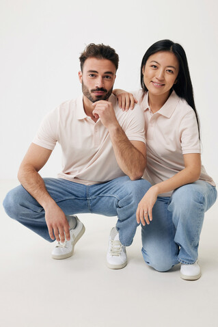 IQONIQ Yosemite Piqué-Poloshirt aus recycelter Baumwolle cloud pink bedrucken, Art.-Nr. T9200.039.XL