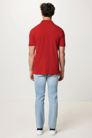 IQONIQ Yosemite Piqué-Poloshirt aus recycelter Baumwolle rot bedrucken, Art.-Nr. T9200.029.4XL