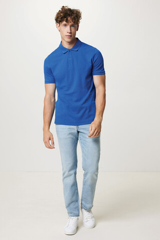 IQONIQ Yosemite Piqué-Poloshirt aus recycelter Baumwolle Königsblau bedrucken, Art.-Nr. T9200.025.5XL