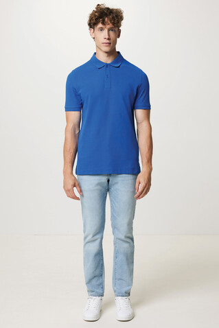 IQONIQ Yosemite Piqué-Poloshirt aus recycelter Baumwolle Königsblau bedrucken, Art.-Nr. T9200.025.5XL