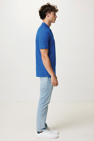 IQONIQ Yosemite Piqué-Poloshirt aus recycelter Baumwolle Königsblau bedrucken, Art.-Nr. T9200.025.5XL