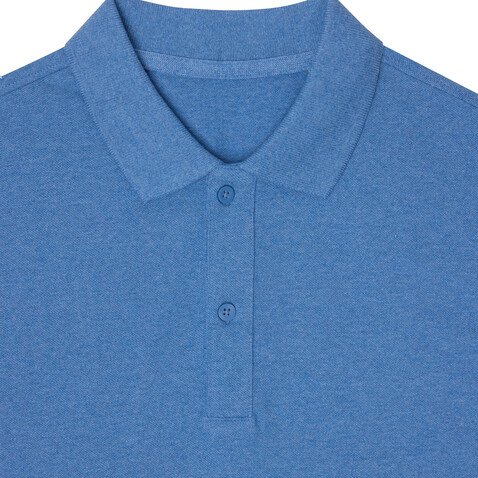 IQONIQ Yosemite Piqué-Poloshirt aus recycelter Baumwolle heather blue bedrucken, Art.-Nr. T9200.024.XS IQONIQ Yosemite Piqué-Poloshirt aus recycelter Baumwolle heather blue bedrucken, Art.-Nr. T9200.024.XS