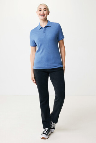 IQONIQ Yosemite Piqué-Poloshirt aus recycelter Baumwolle heather blue bedrucken, Art.-Nr. T9200.024.XS IQONIQ Yosemite Piqué-Poloshirt aus recycelter Baumwolle heather blue bedrucken, Art.-Nr. T9200.024.XS