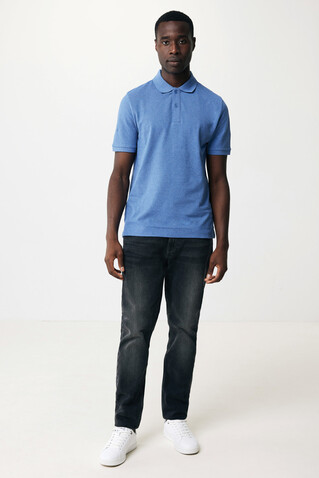 IQONIQ Yosemite Piqué-Poloshirt aus recycelter Baumwolle heather blue bedrucken, Art.-Nr. T9200.024.XS IQONIQ Yosemite Piqué-Poloshirt aus recycelter Baumwolle heather blue bedrucken, Art.-Nr. T9200.024.XS