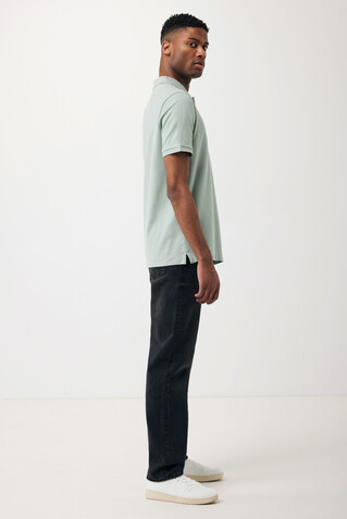 IQONIQ Yosemite Piqué-Poloshirt aus recycelter Baumwolle Iceberg green bedrucken, Art.-Nr. T9200.023.4XL