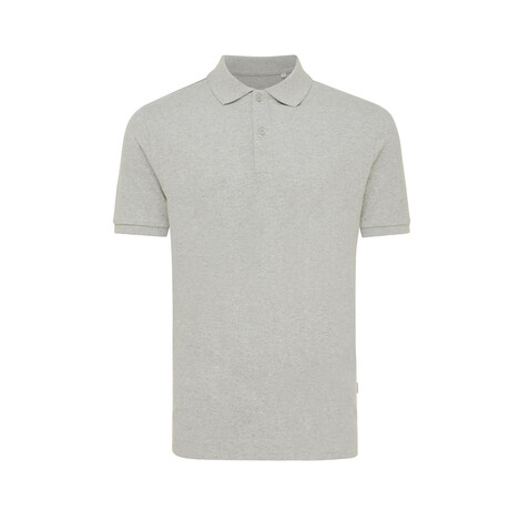 IQONIQ Yosemite Piqué-Poloshirt aus recycelter Baumwolle heather grey bedrucken, Art.-Nr. T9200.013.XXXL